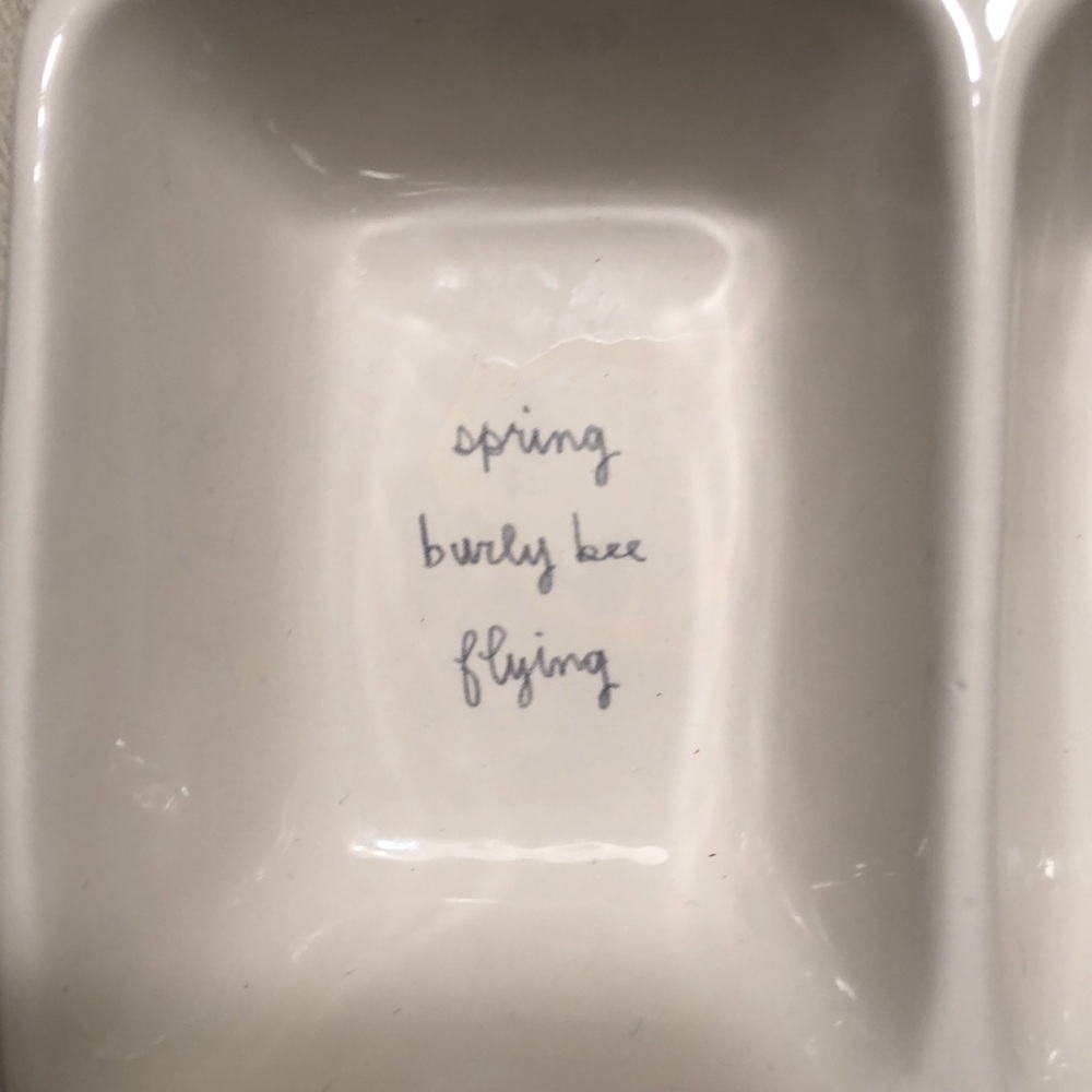 Rae Dunn divided dish. - Picture 2 of 5